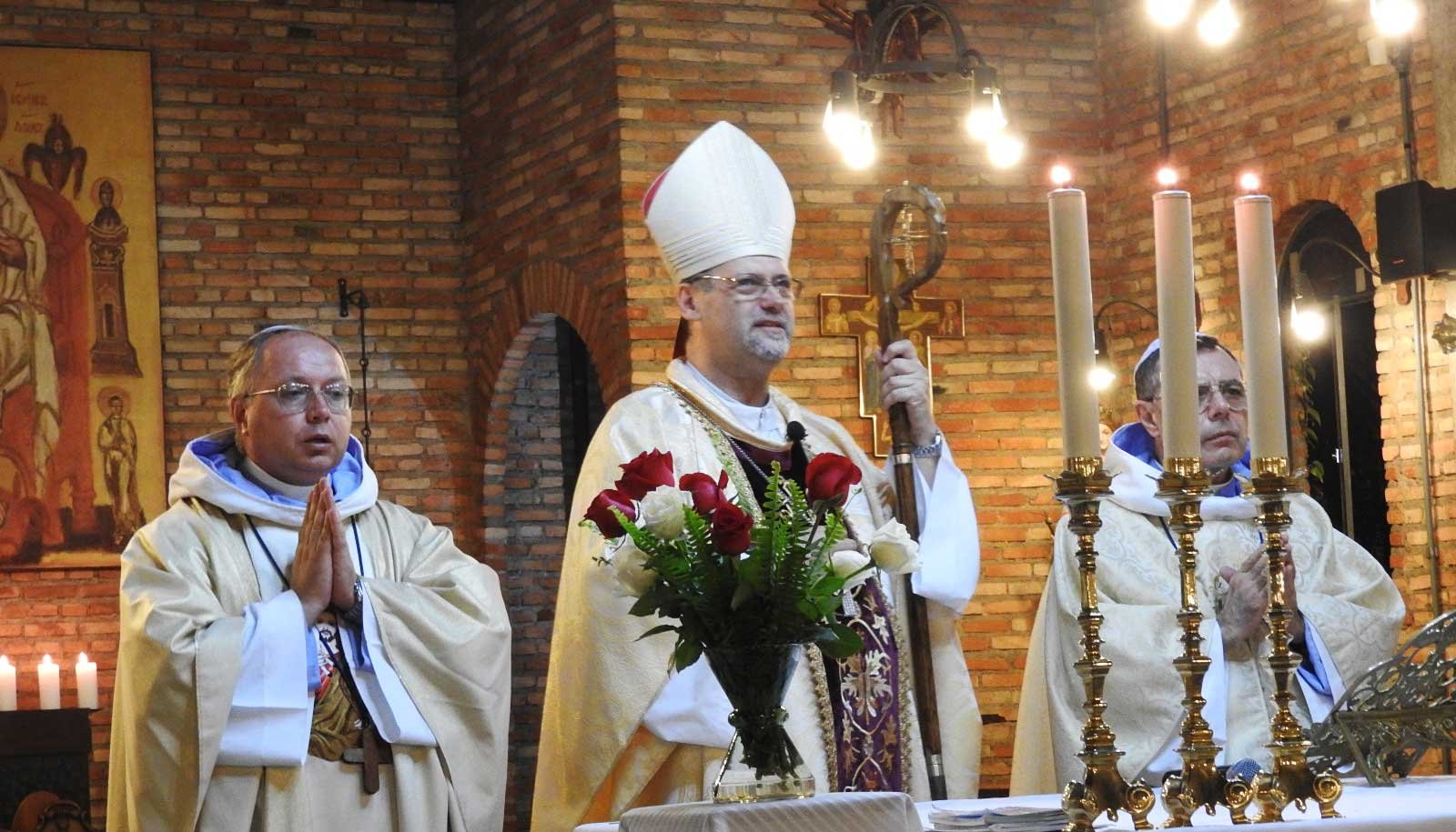 Visita do nosso Bispo D. José no nosso mosteiro